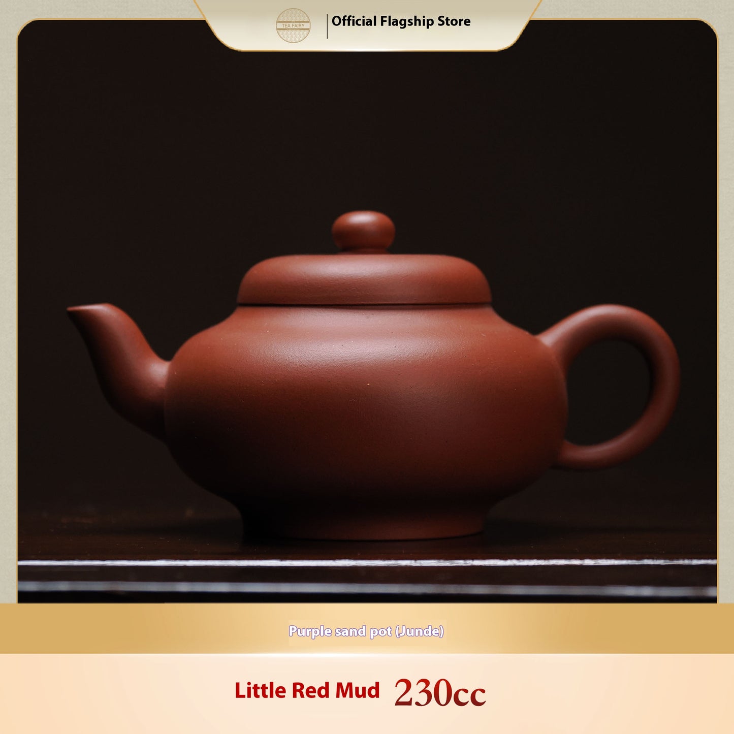 Yixing Zisha TeaPot (Junde Kuan, Zhuni)